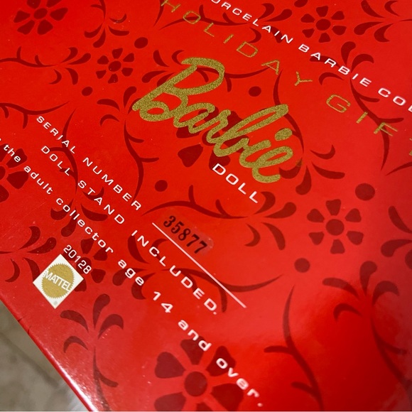 Barbie Vintage “Holiday Gift” 1998 Porcelain Doll New In Box Limited Edition - Picture 5 of 8